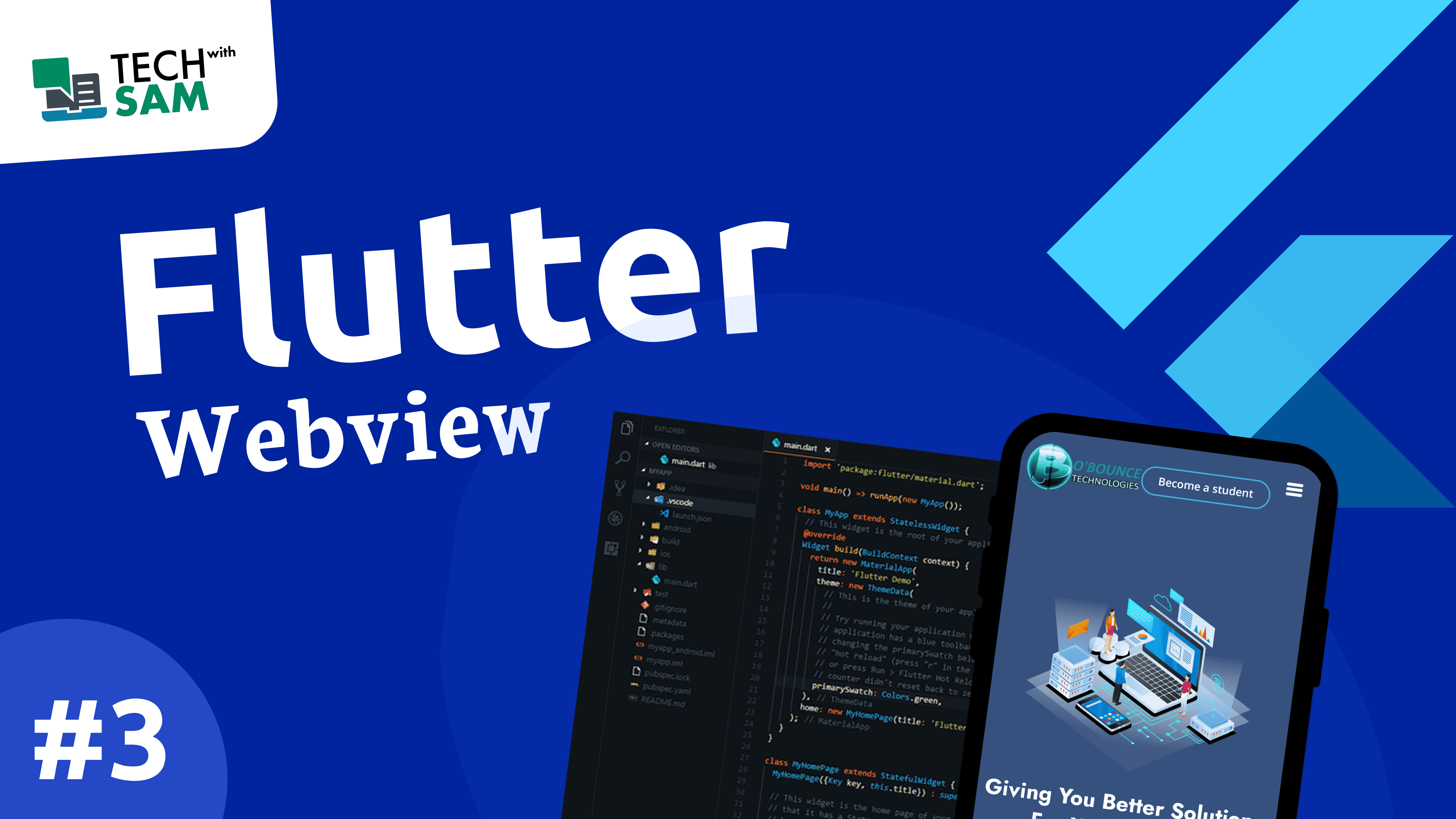 FLUTTER WEBVIEW TUTORIAL #3 - Convert a website to an app using flutter.