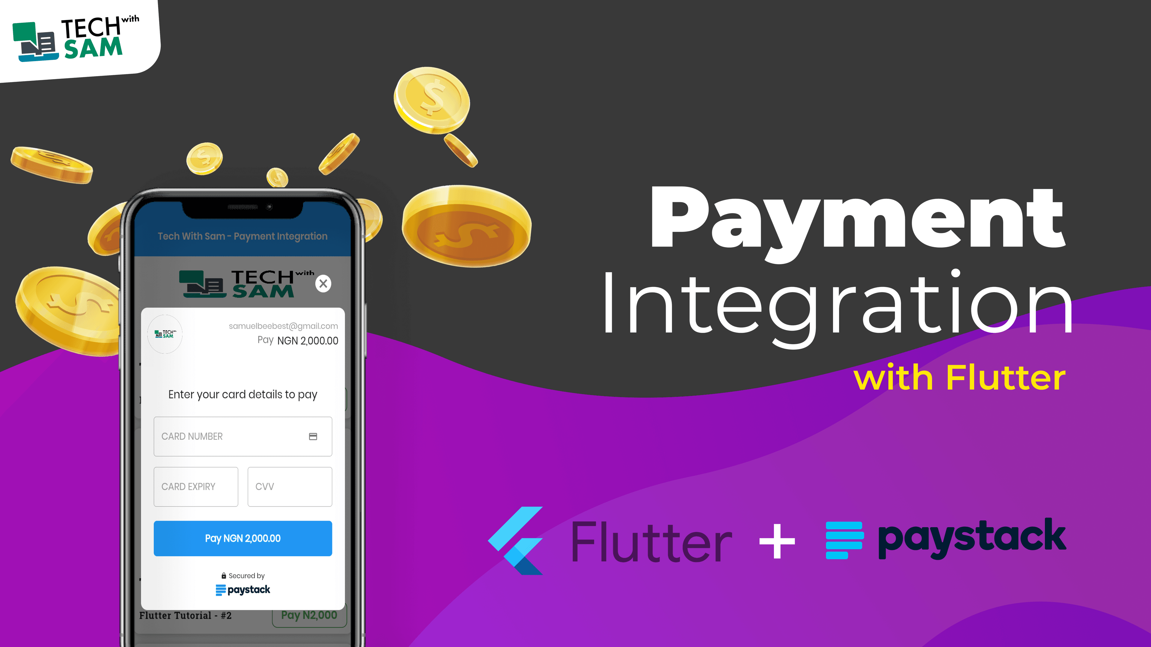 A simple way to integrate/implement Payment Gateway in Flutter app - (Paystack).